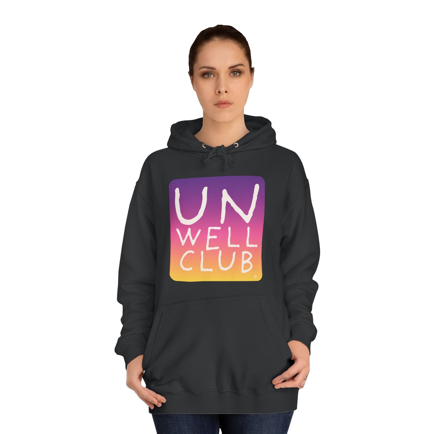 Unwell club hoodie - sunset