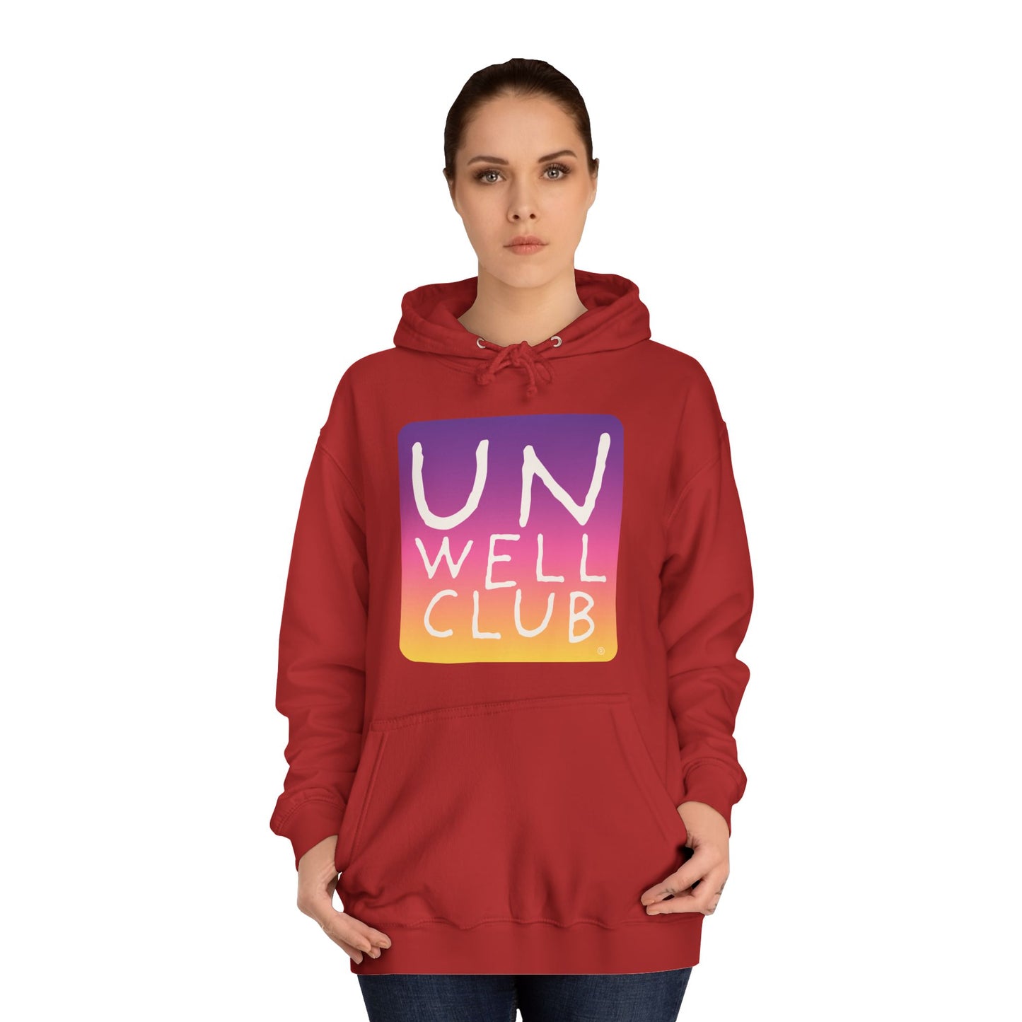 Unwell club hoodie - sunset