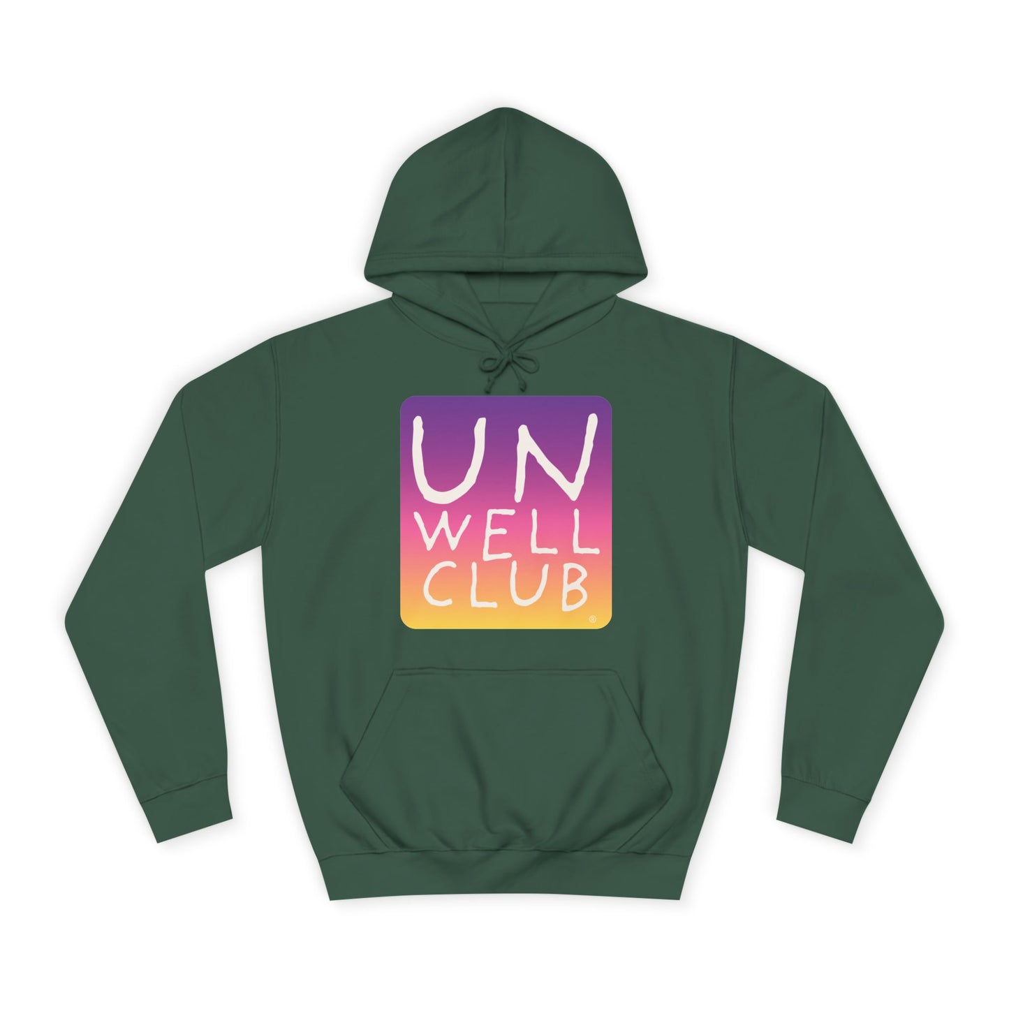 Unwell club hoodie - sunset