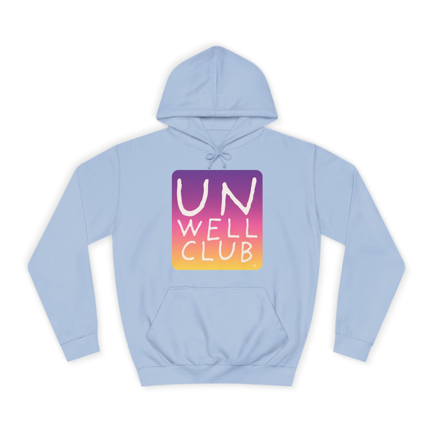 Unwell club hoodie - sunset