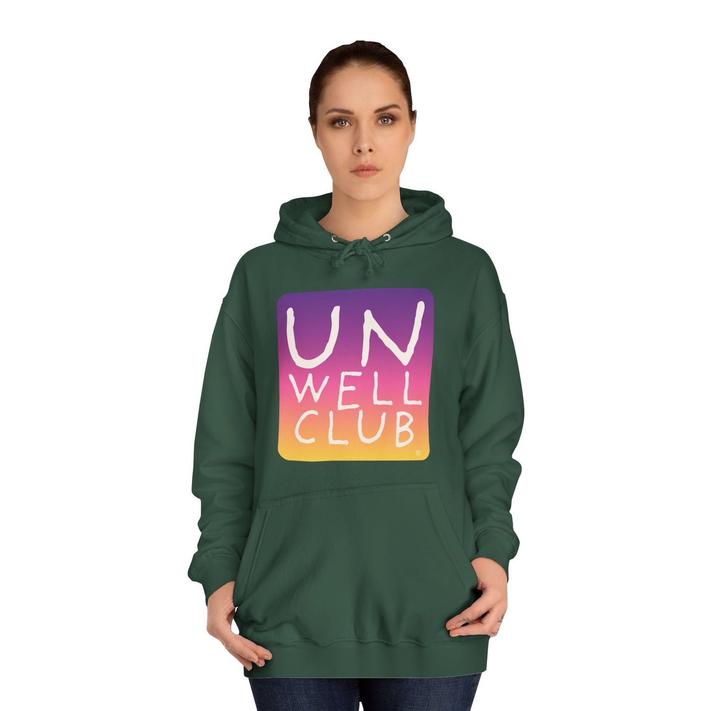 Unwell club hoodie - sunset