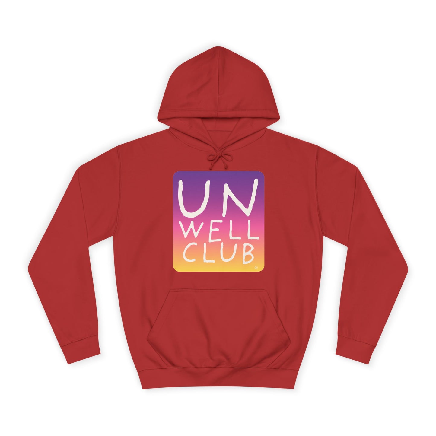 Unwell club hoodie - sunset