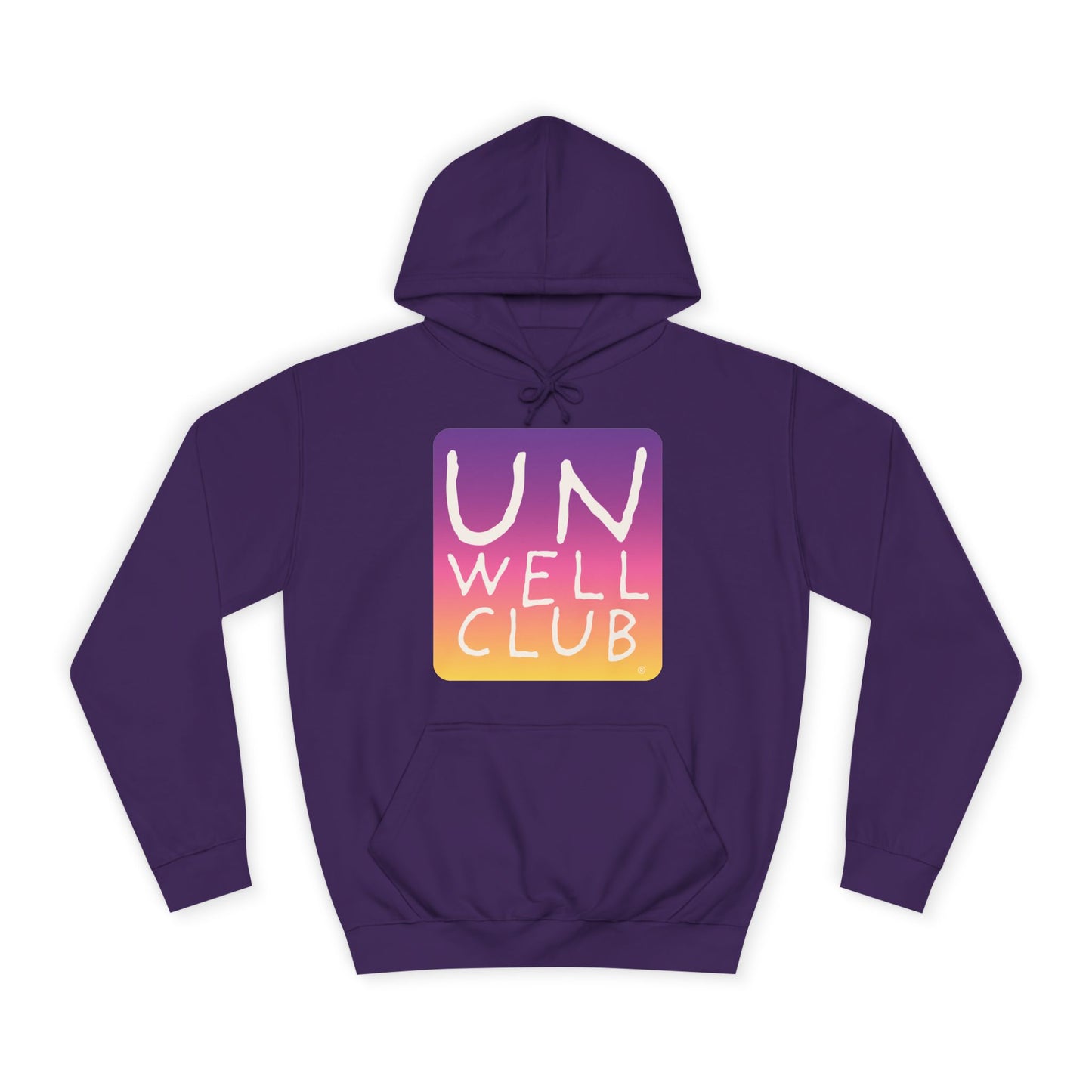 Unwell club hoodie - sunset