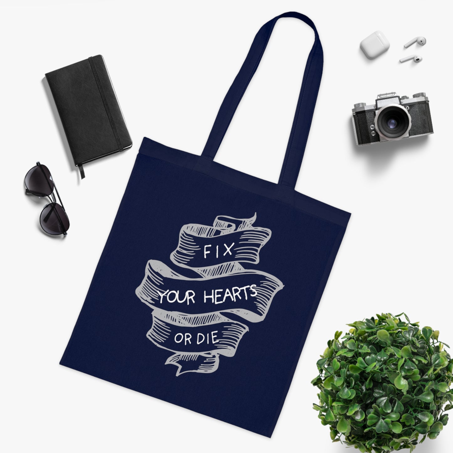 Fix your hearts Cotton Tote Bag
