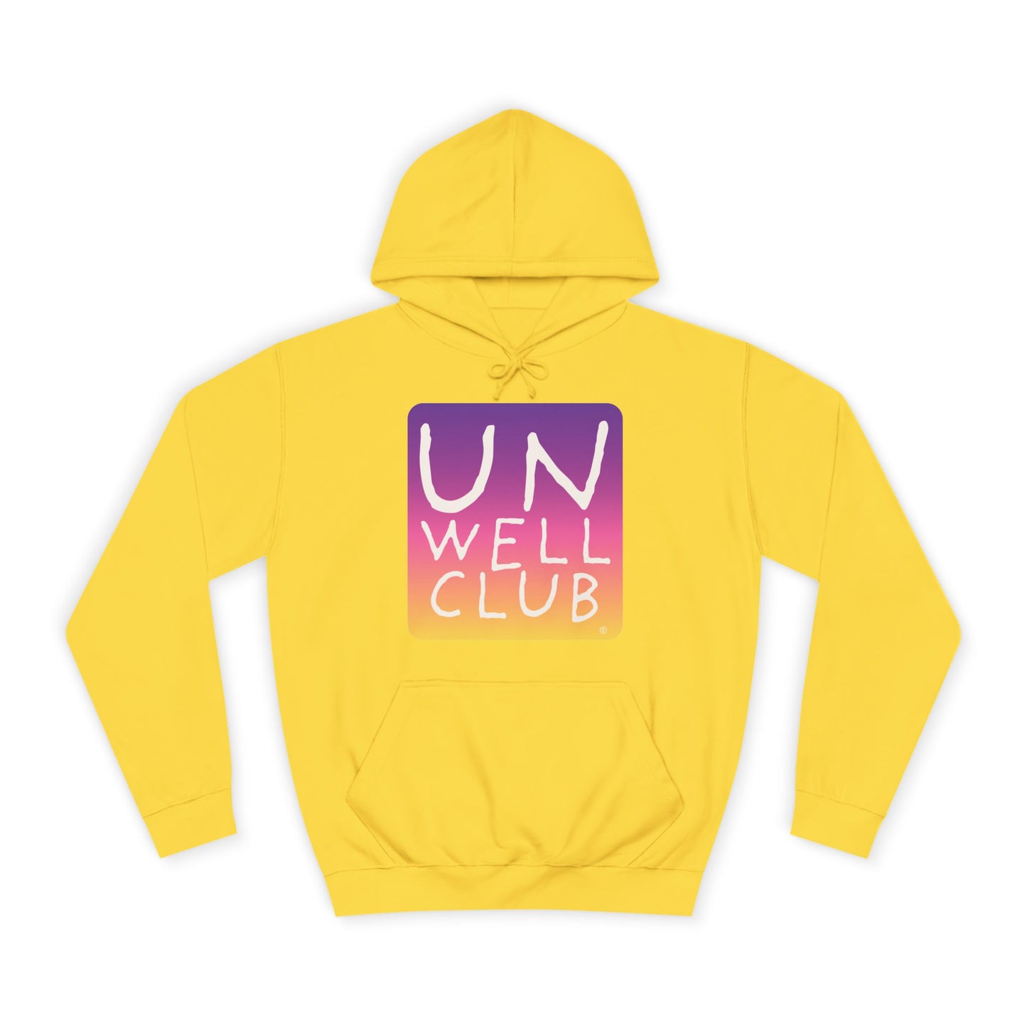 Unwell club hoodie - sunset