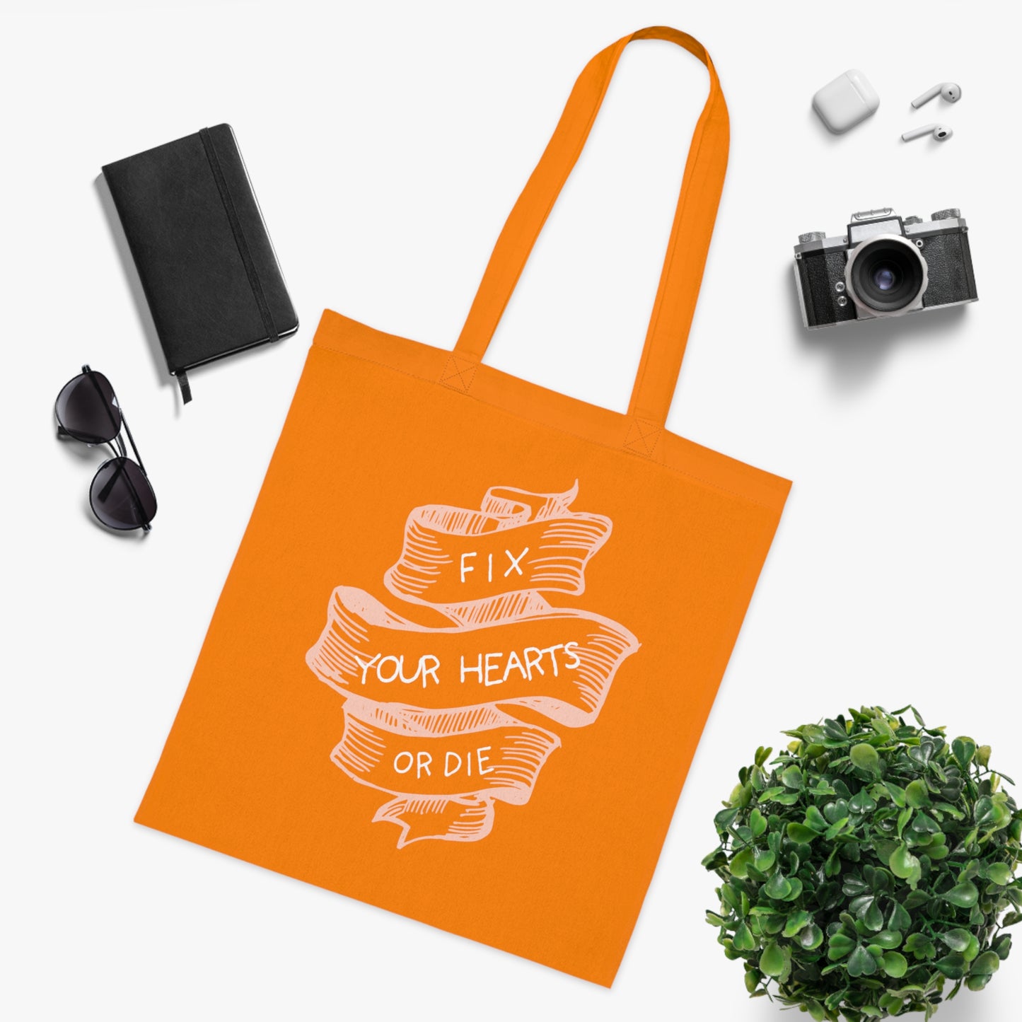 Fix your hearts Cotton Tote Bag