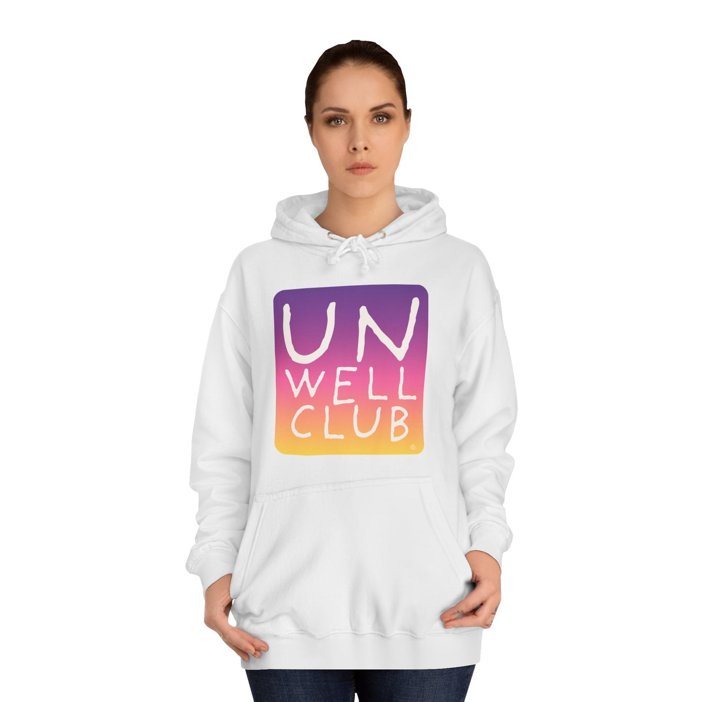 Unwell club hoodie - sunset