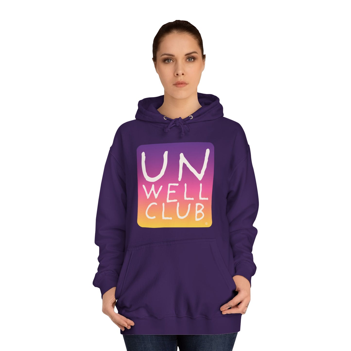 Unwell club hoodie - sunset