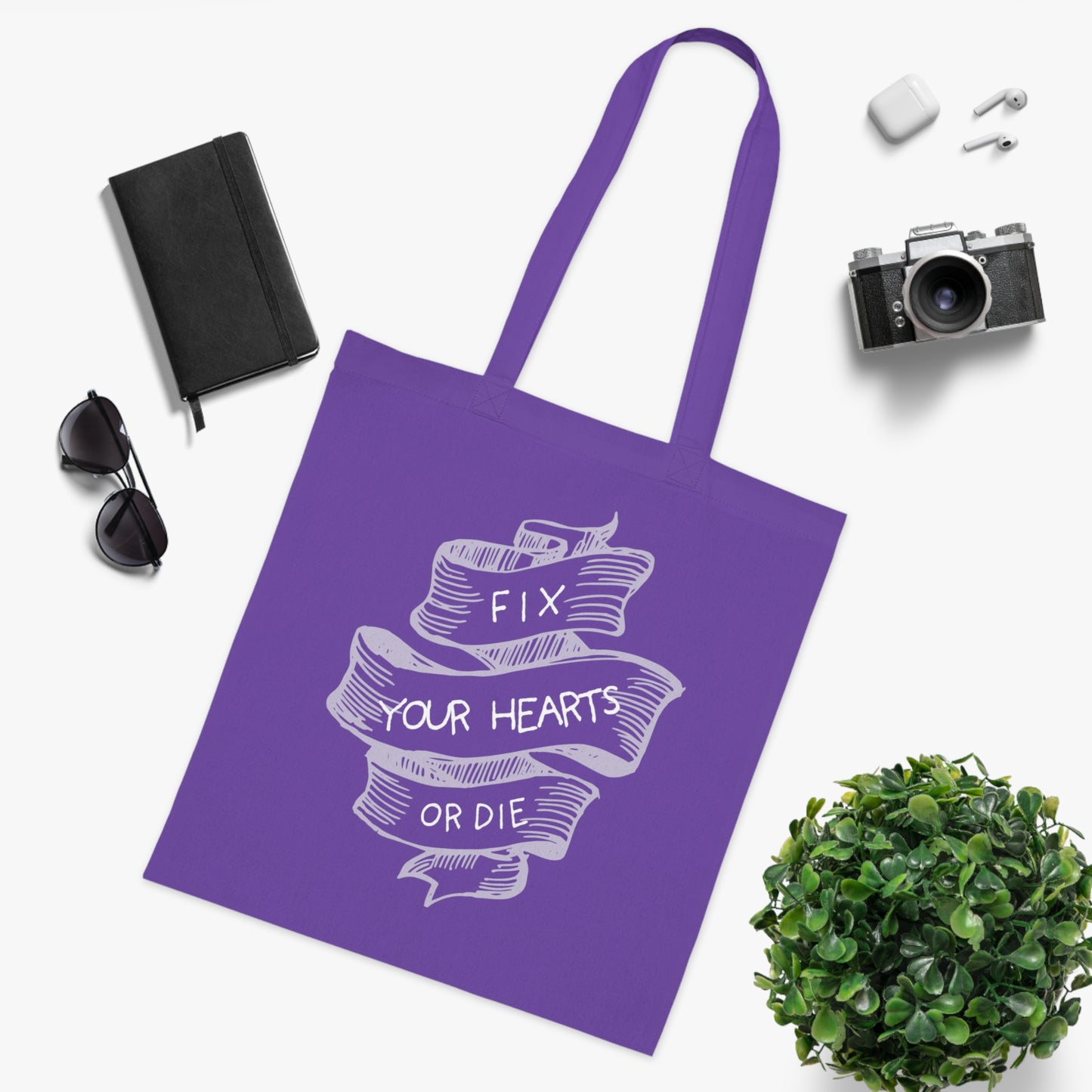 Fix your hearts Cotton Tote Bag