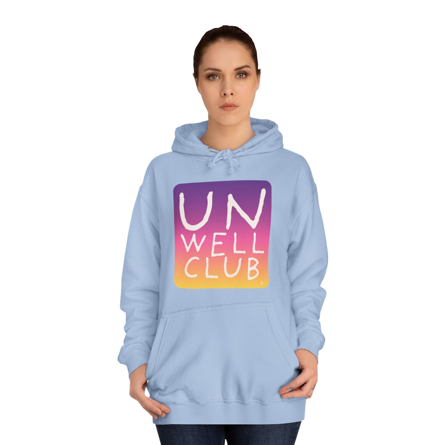 Unwell club hoodie - sunset