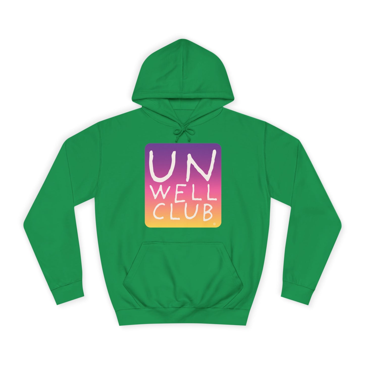 Unwell club hoodie - sunset
