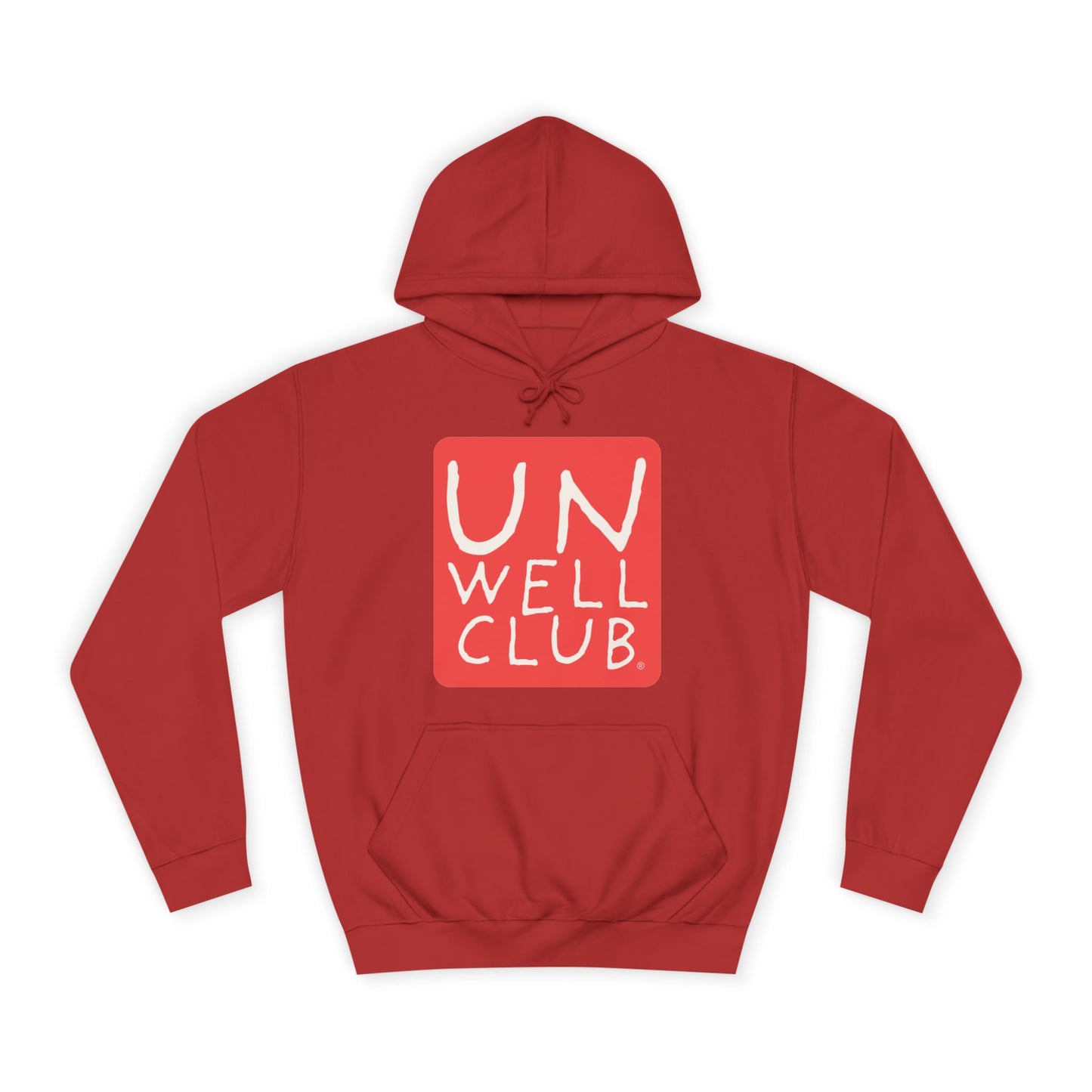Unwell club hoodie - original red