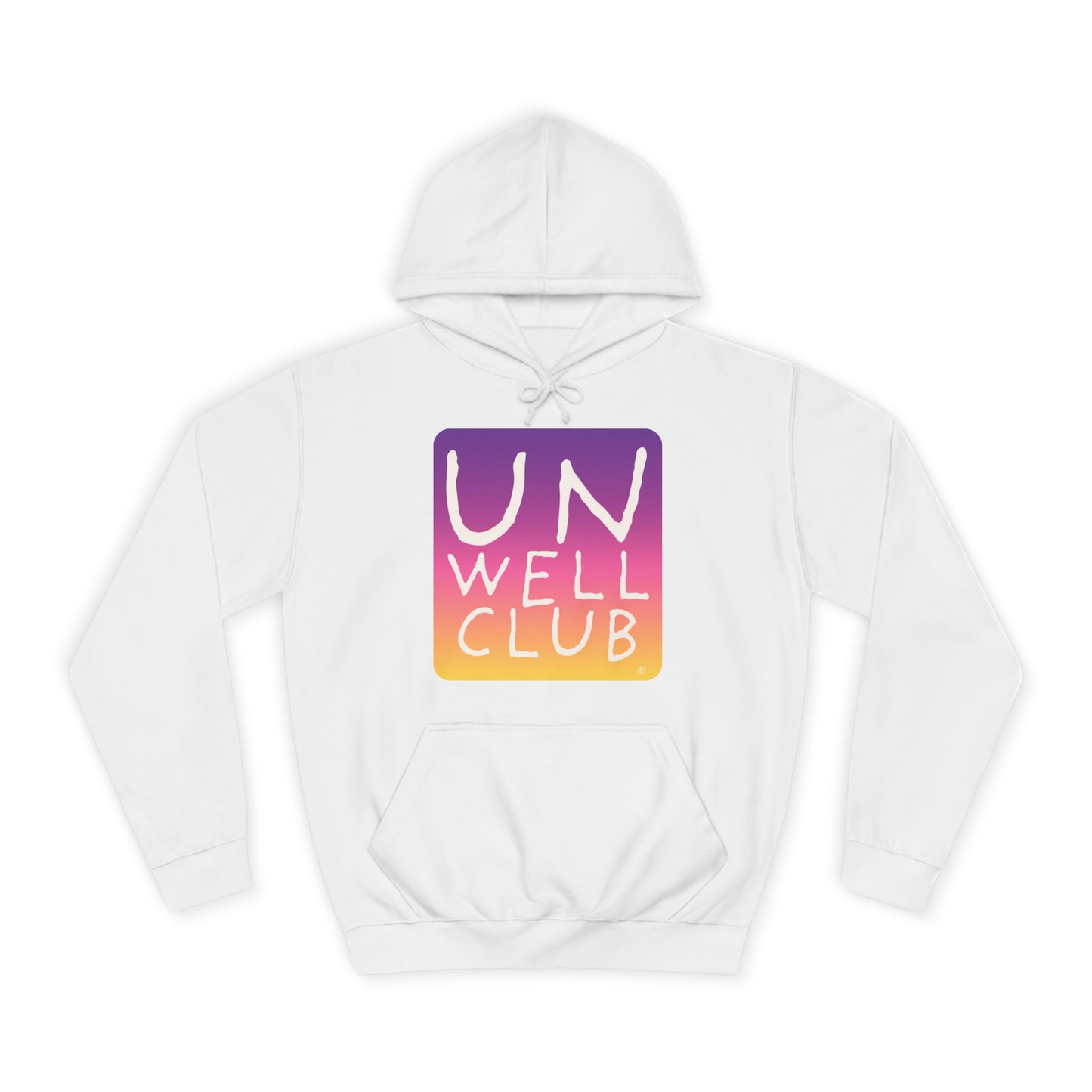 Unwell club hoodie - sunset