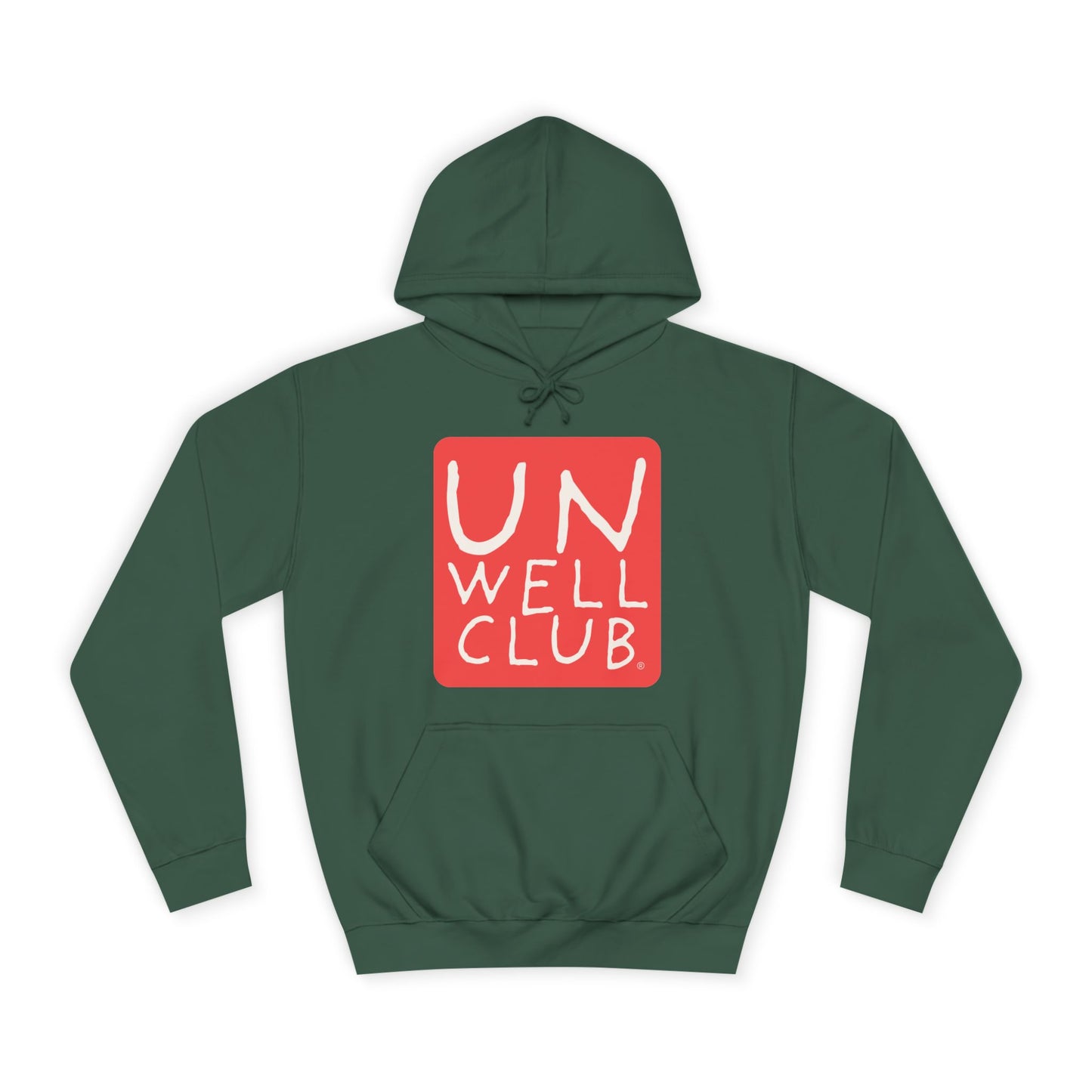 Unwell club hoodie - original red