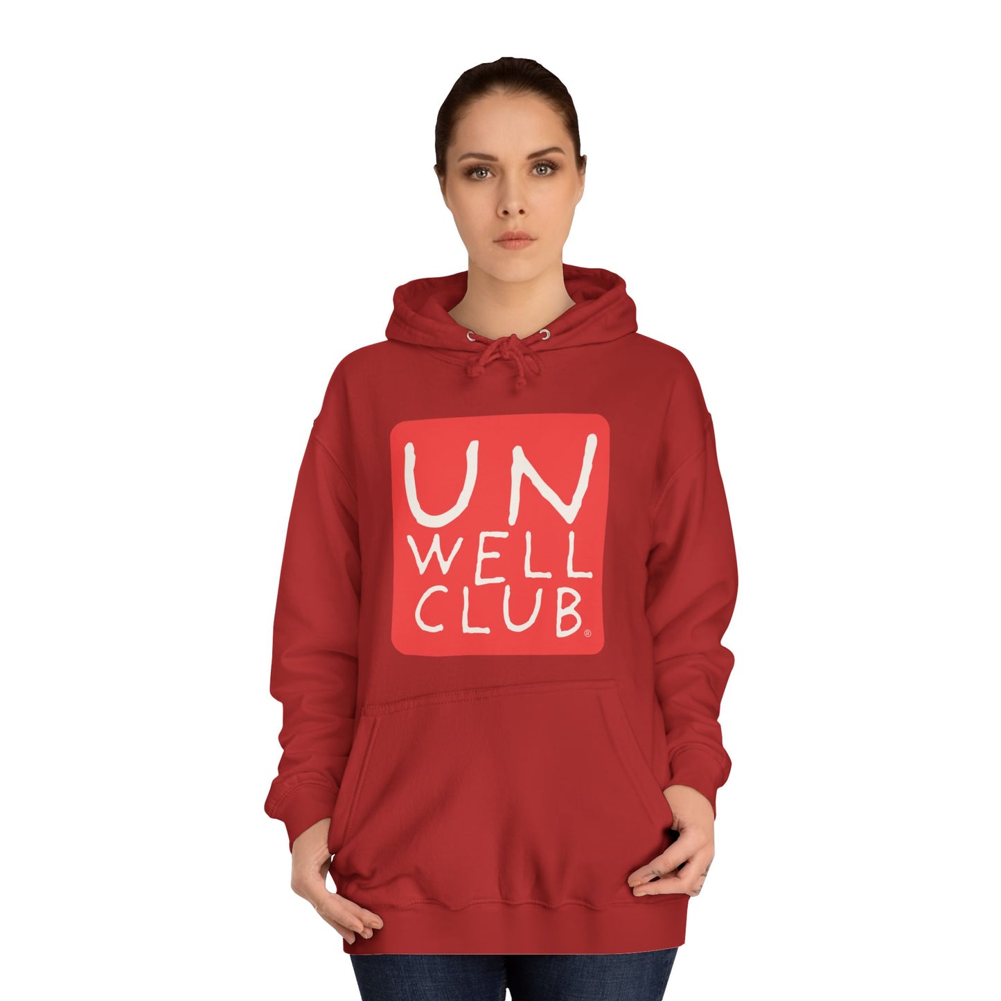 Unwell club hoodie - original red
