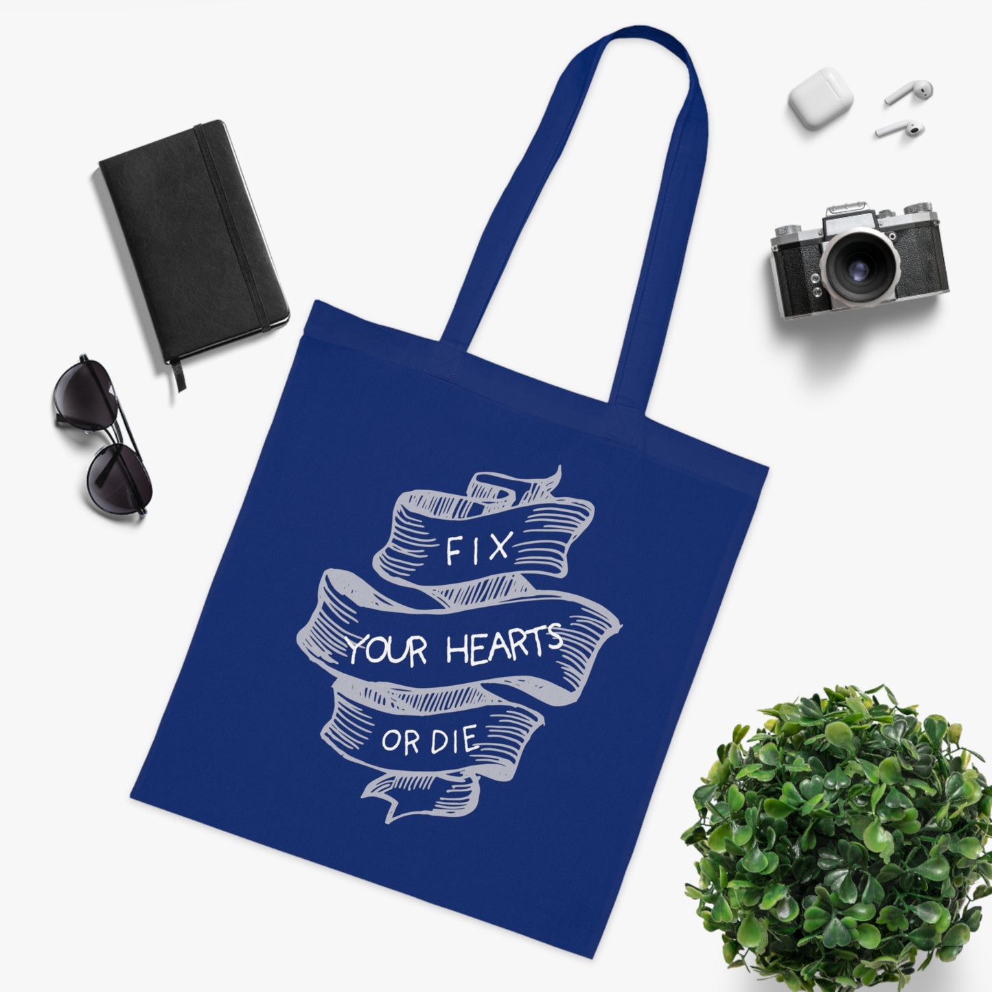 Fix your hearts Cotton Tote Bag