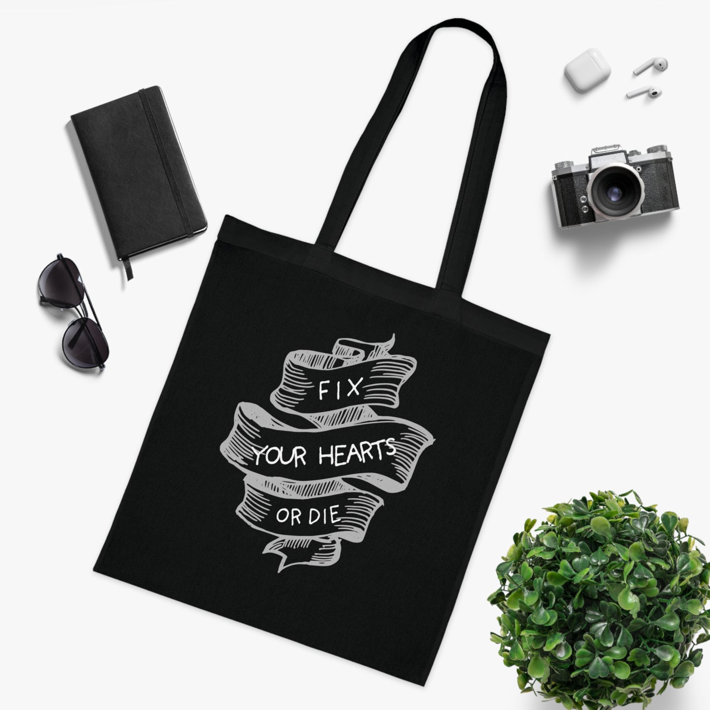 Fix your hearts Cotton Tote Bag