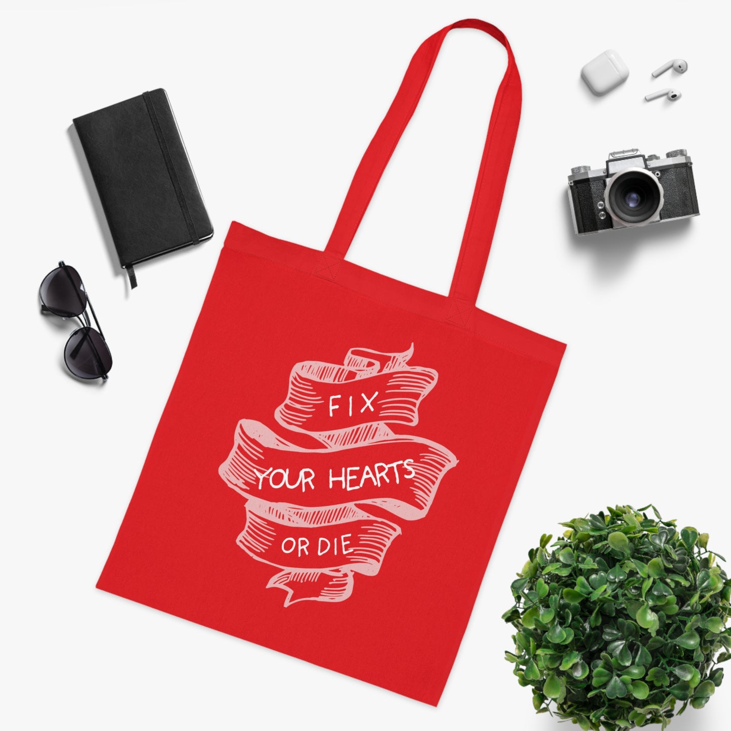 Fix your hearts Cotton Tote Bag